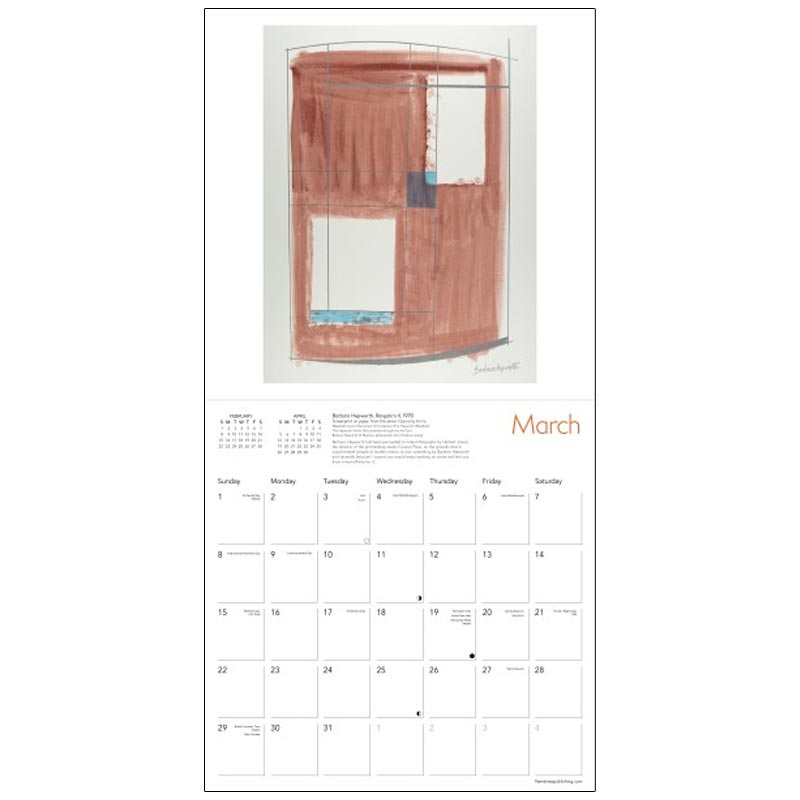 Barbara Hepworth 2026 Wall Calendar