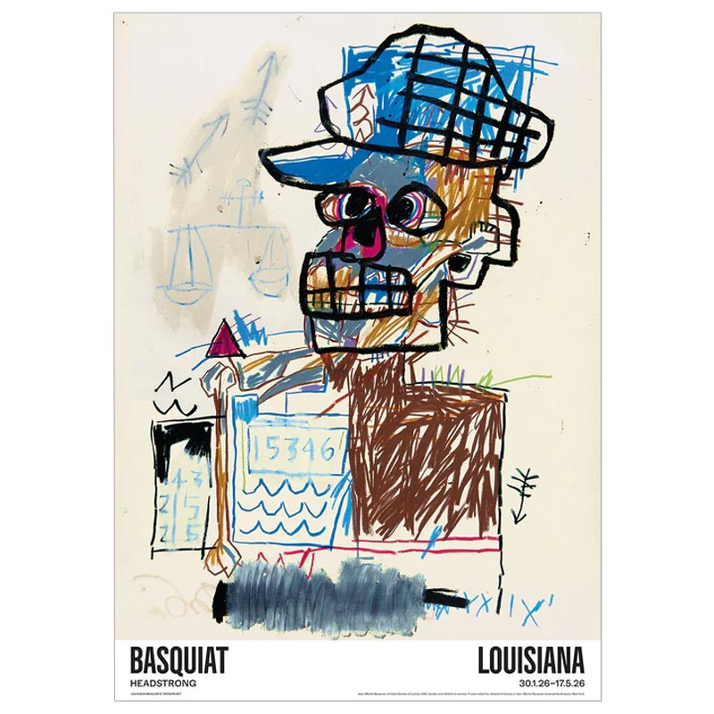 Untitled (Scales of Justice) 1982 poster by Jean-Michel Basquiat