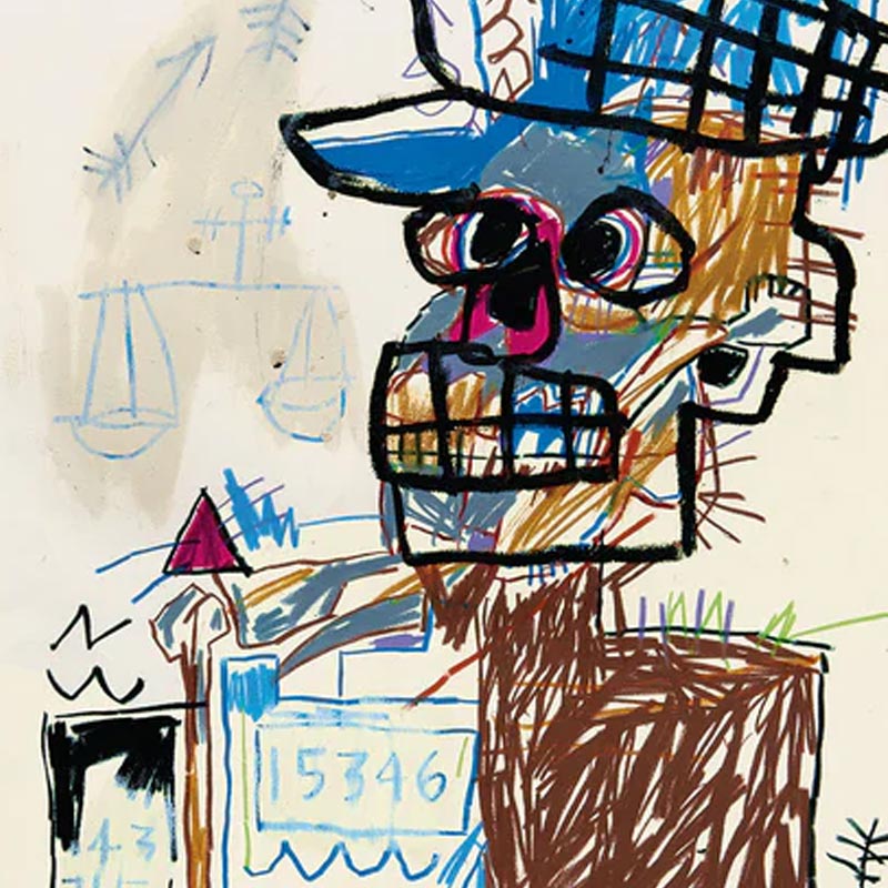 Untitled (Scales of Justice) 1982 poster by Jean-Michel Basquiat