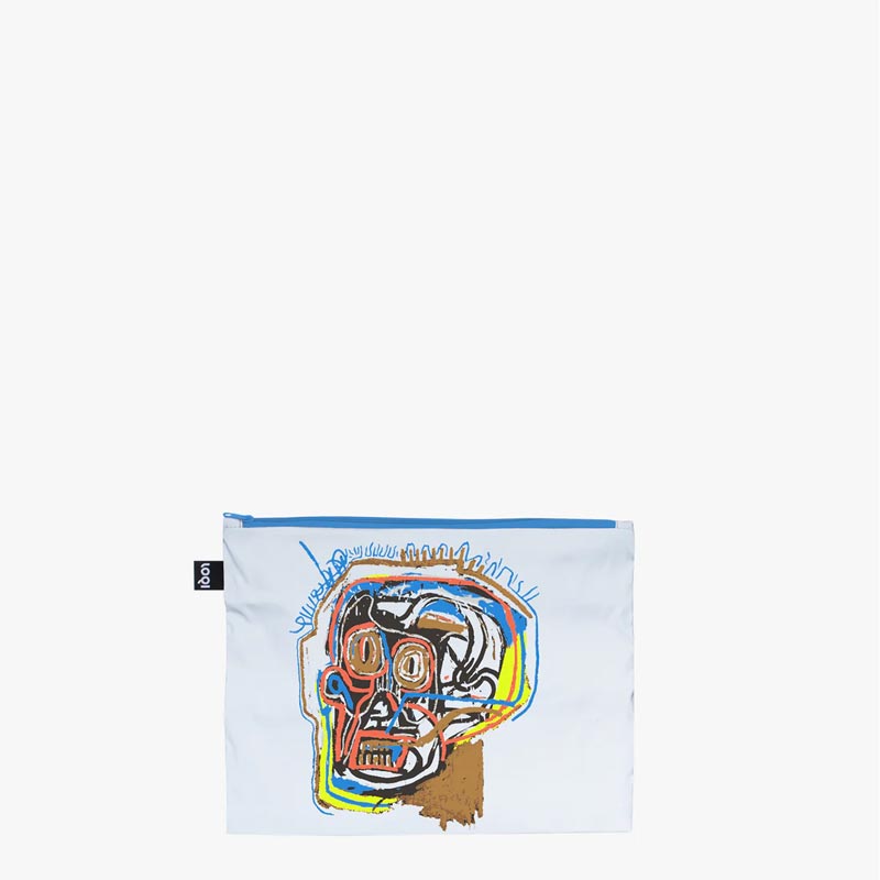 LOQI Reflective Zip-pockets - set of 3 - Jean-Michel Basquiat
