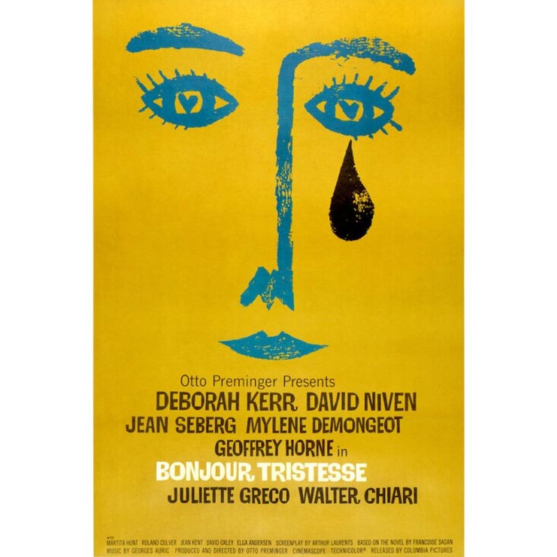 Bonjour Tristesse poster by Saul Bass