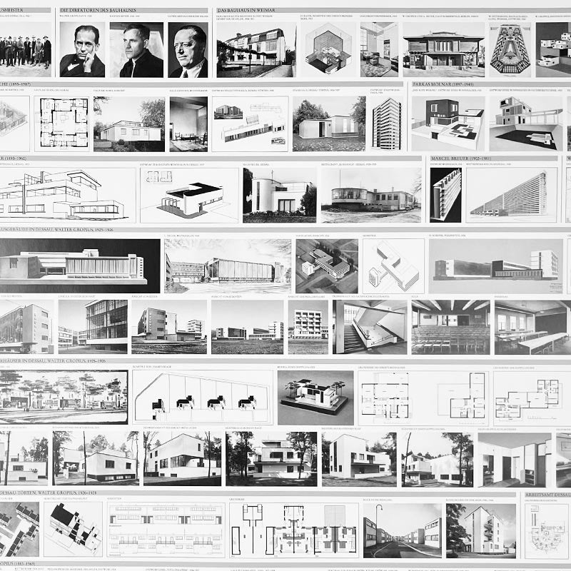 Bauhaus Architecture 1919-1933 poster (Bauhausarchitektur)