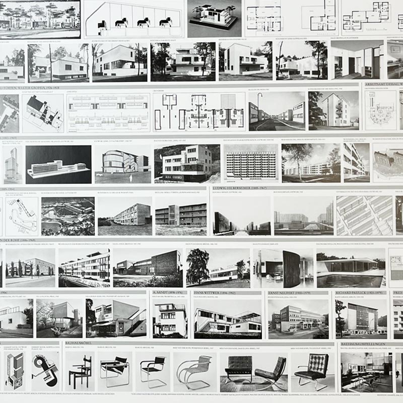 Bauhaus Architecture 1919-1933 poster (Bauhausarchitektur)