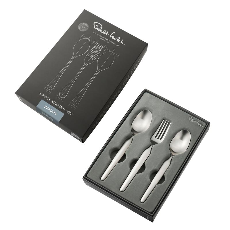 Bergen Satin Cutlery 3 piece Serving Set - by Robert Welch