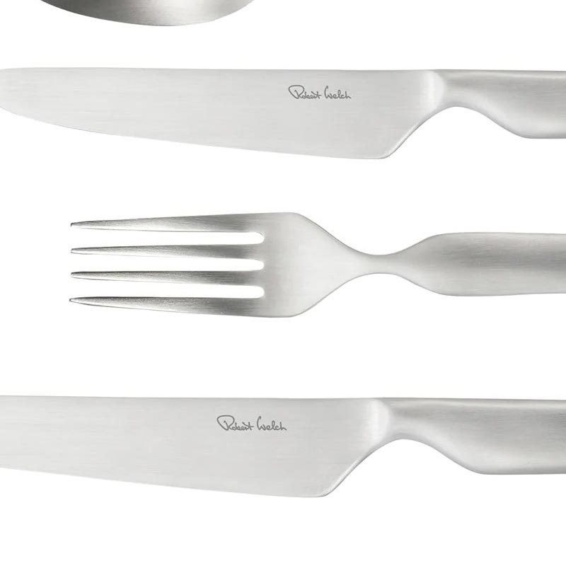 Bergen Satin Cutlery - 42 piece set / 6 settings - by Robert Welch