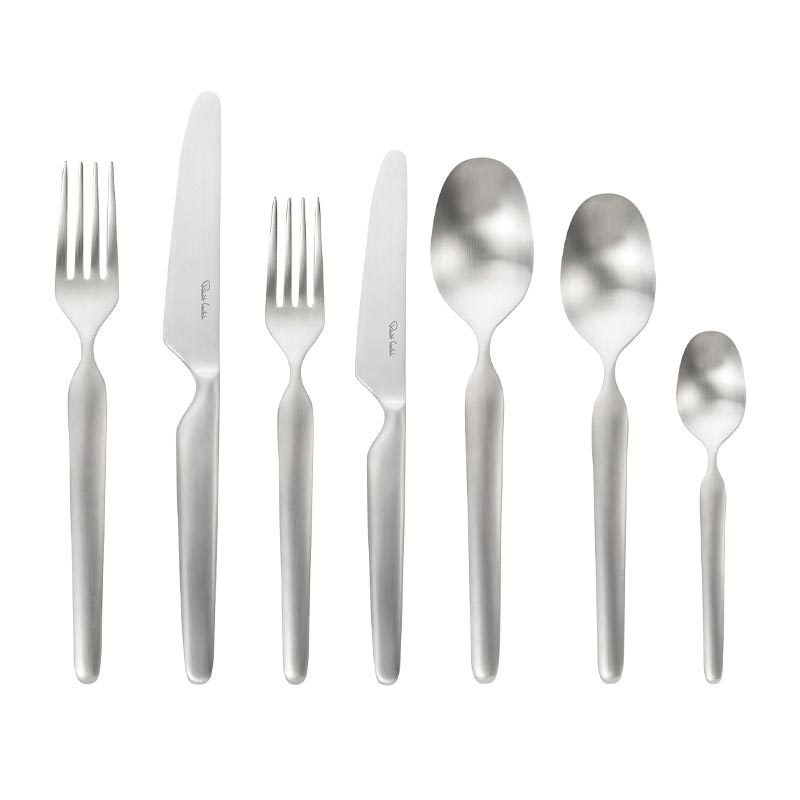 Bergen Satin Cutlery - 42 piece set / 6 settings - by Robert Welch