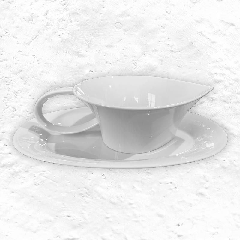 Berlin Sauce Boat des. Enzo Mari, 1996 for KPM Berlin