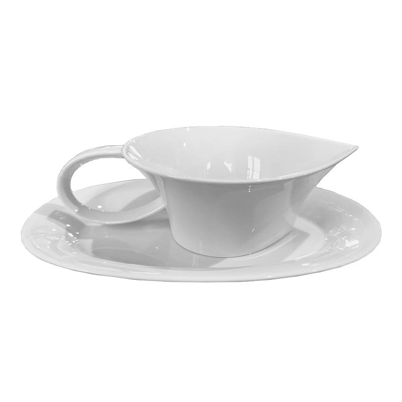 Berlin Sauce Boat des. Enzo Mari, 1996 for KPM Berlin