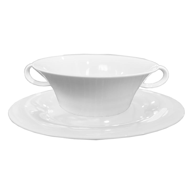 Berlin Soup Cup / Bowl & Saucer des Enzo Mari, 1996 for KPM Berlin