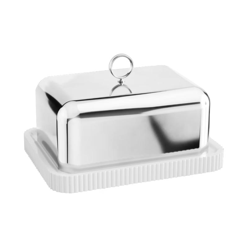 Bernadotte Butter Dish, design inspired by Sigvard Bernadotte, by Georg Jensen