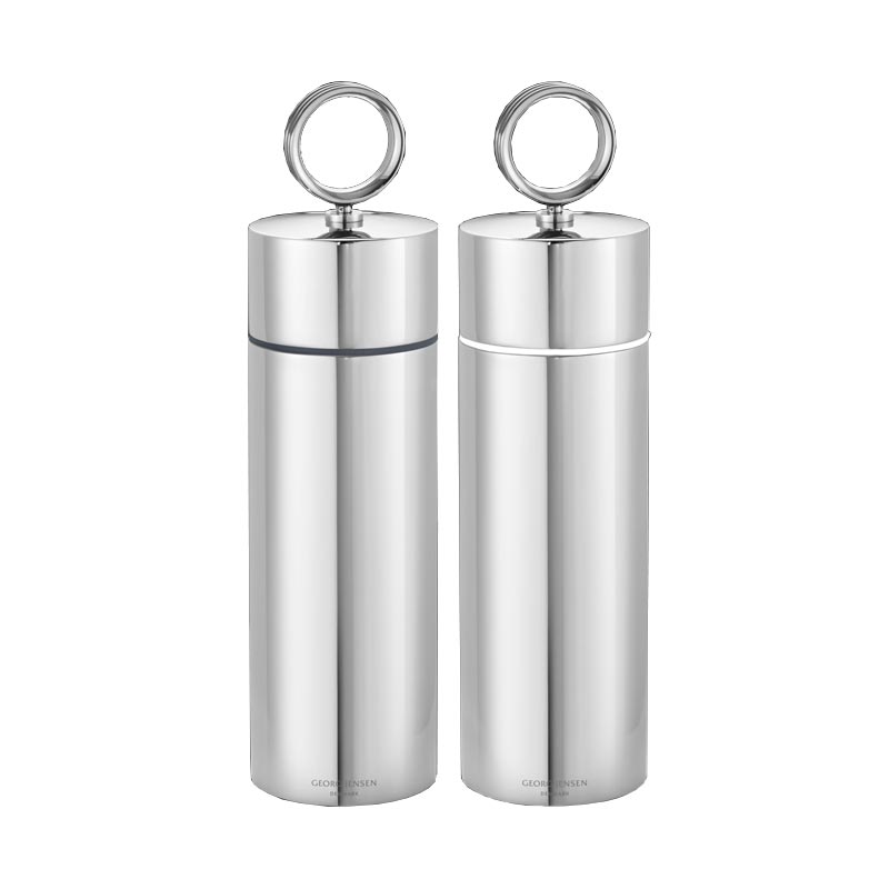 Bernadotte Salt & Pepper Grinders - design inspired by Sigvard Bernadotte by Georg Jensen