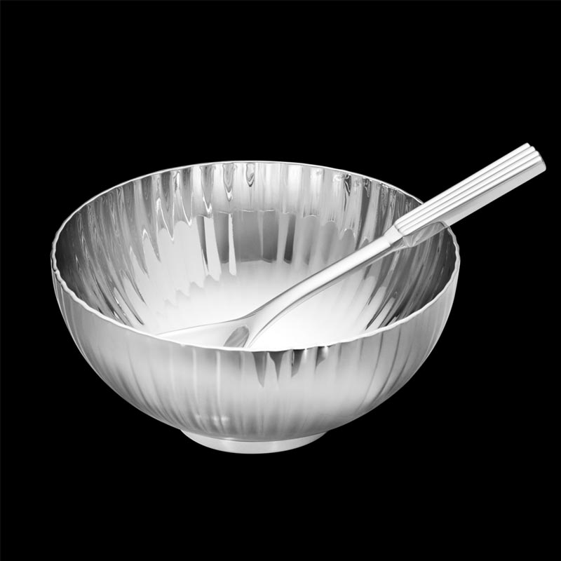 Bernadotte Salt Cellar & Spoon, design inspired by Sigvard Bernadotte by Georg Jensen