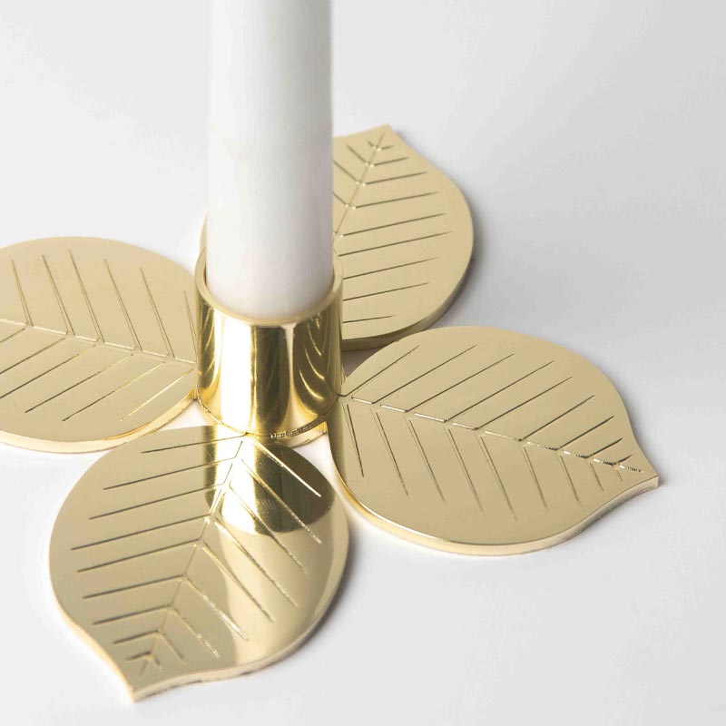 Berså gold candleholder - Stig Lindberg collection