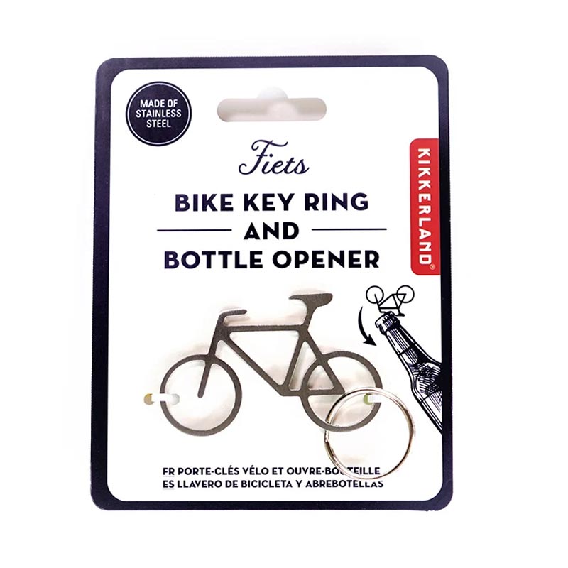 Fiets Metal Bike Keyring and Bottle opener - by Kikkerland