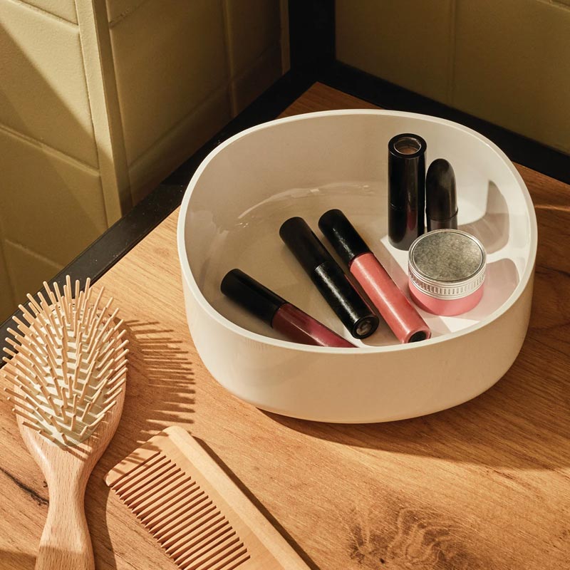 Birillo Bathroom Container - White - des. Piero Lissoni for Alessi