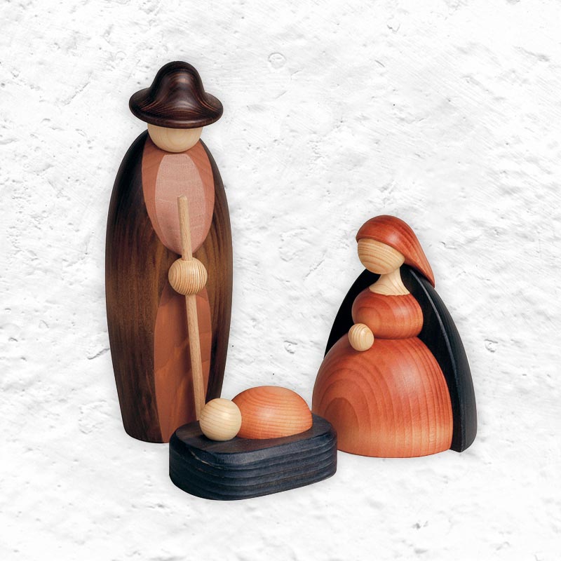 Wooden Nativity Scene 17cm