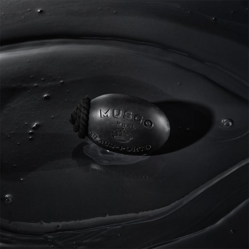 Black Edition Soap on a Rope - Charcoal & Grape Seed Oil - by Claus Porto