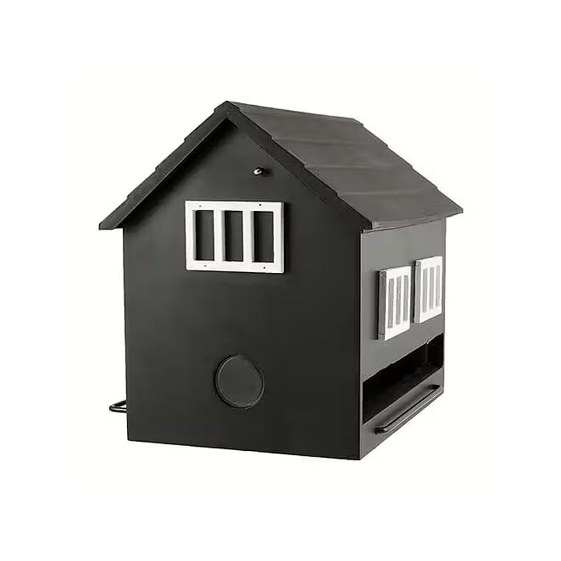 Black House Bird Feeder & Bird Bath by Wildlife Garden