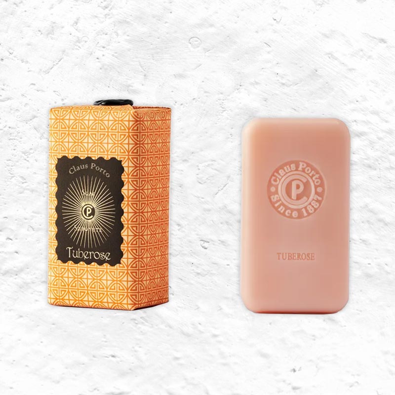 Black Sunburst Tuberose Soap, by Claus Porto