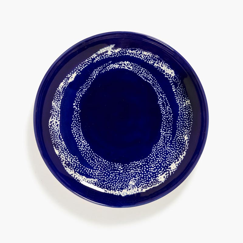 Feast plate - dark blue with white dots, 19cm - des. Yotam Ottolenghi for Serax
