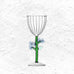 Botanica Stemmed Glass - Blue Flower - des. Alessandra Baldereschi for Ichendorf Milano