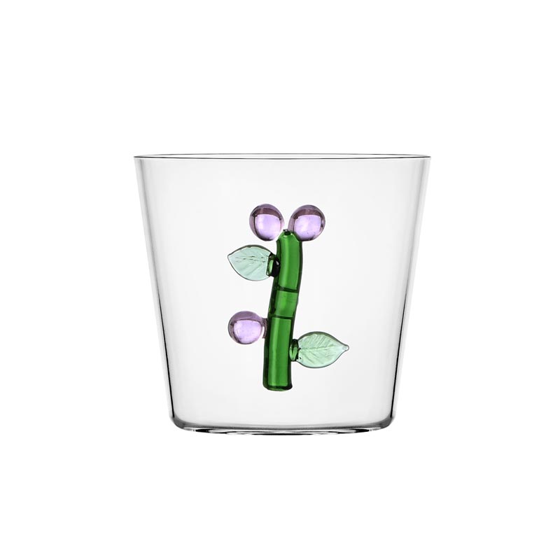 Botanica Pink Flower Tumbler des. Alessandra Baldereschi for Ichendorf Milano