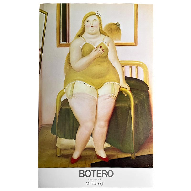 La Cama (Lg) poster by Fernando Botero