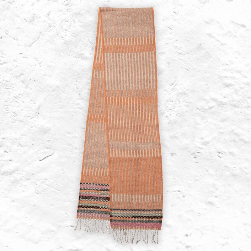 Bothy - Apricot Lambswool Scarf - by Wallace Sewell
