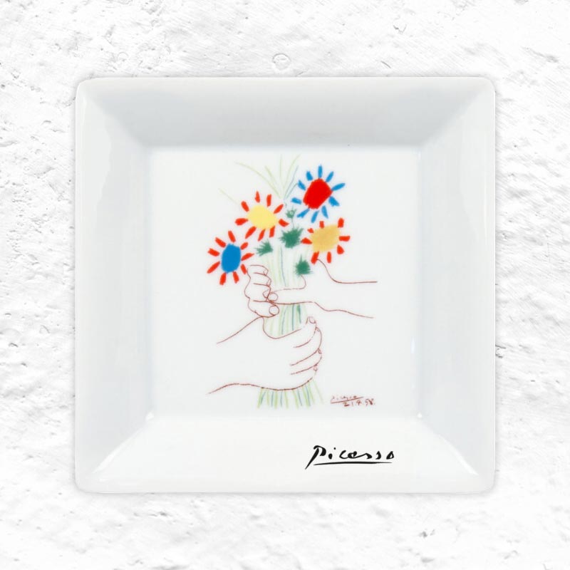 Pablo Picasso Bouquet of Friendship Porcelain Trinket Dish by Könitz