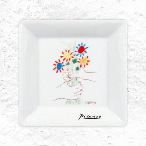 Pablo Picasso Bouquet of Friendship Porcelain Trinket Dish by Könitz