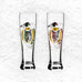 Brauchzeit 'Weizen' (Wheat Beer) Glass Set featuring Fox and Wolf Illustration, des. Sonja Eikler for Ritzenhoff