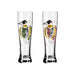 Brauchzeit 'Weizen' (Wheat Beer) Glass Set featuring Fox and Wolf Illustration, des. Sonja Eikler for Ritzenhoff