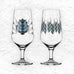 Brauchzeit Pils Glass Set with Hops and Barley Illustration, des. Andreas Preis for Ritzenhoff