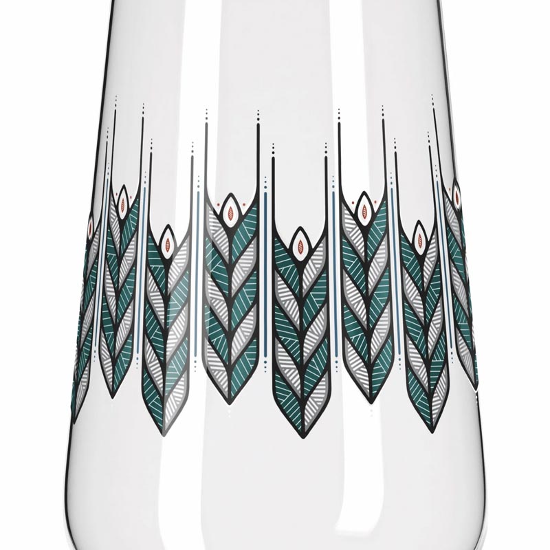 Brauchzeit Pils Glass Set with Hops and Barley Illustration, des. Andreas Preis for Ritzenhoff