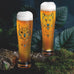 Brauchzeit 'Weizen' (Wheat Beer) Glass Set featuring Bear and Owl Illustration, des. Andreas Preis for Ritzenhoff