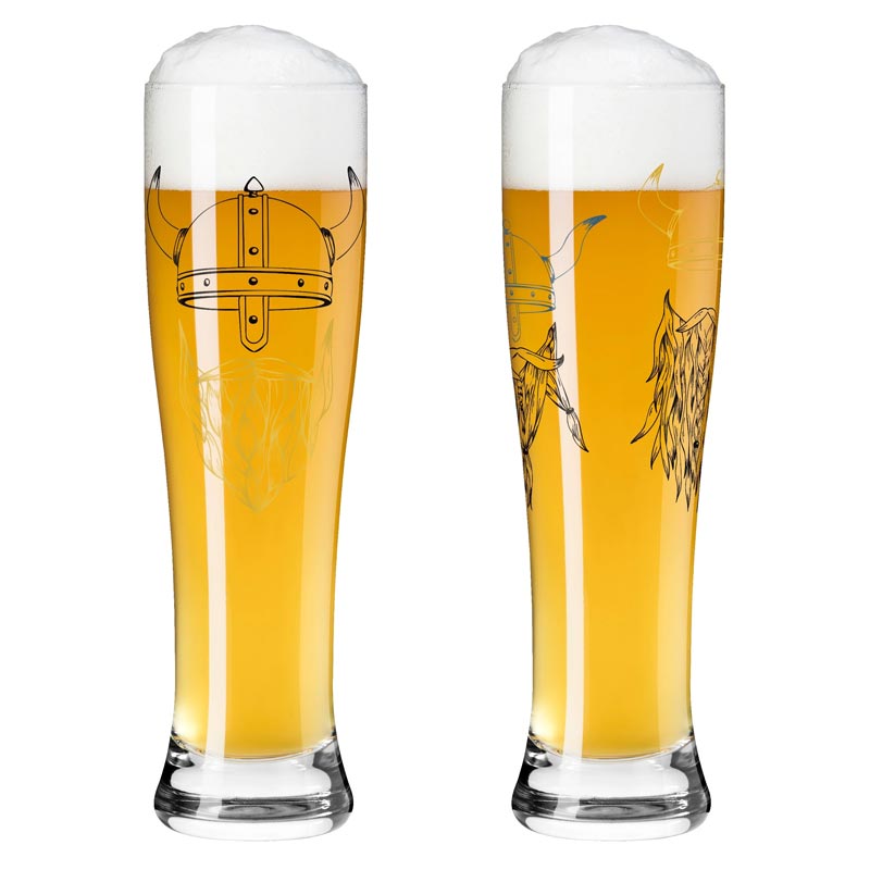 Brauchzeit 'Weizen' (Wheat Beer) Glass Set, des. Ana Vasconcelos for Ritzenhoff