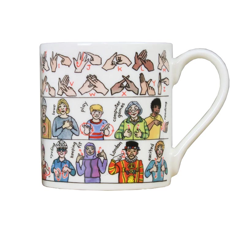 British Sign Language mug