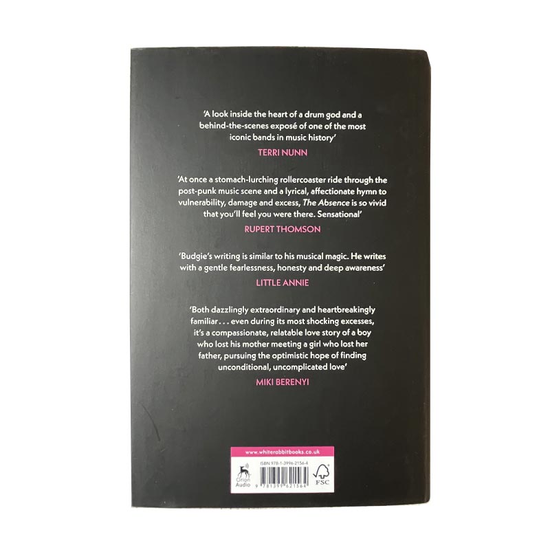 The Absence: Memoirs of a Banshee Drummer, by Budgie (Signed Hardback)