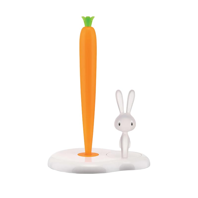 Bunny & Carrot Kitchen Roll Holder, des. Stefano Giovannoni for Alessi
