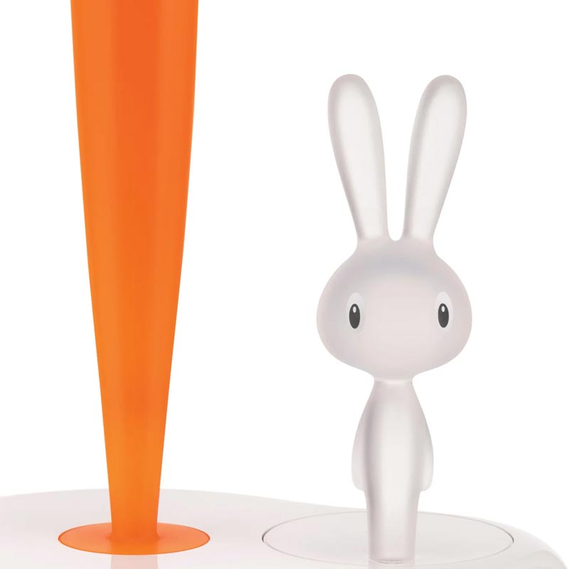 Bunny & Carrot Kitchen Roll Holder, des. Stefano Giovannoni for Alessi