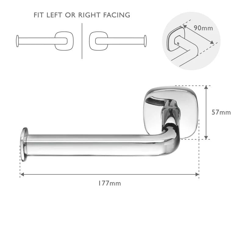 Burford Toilet Roll Holder - Fixed - by Robert Welch