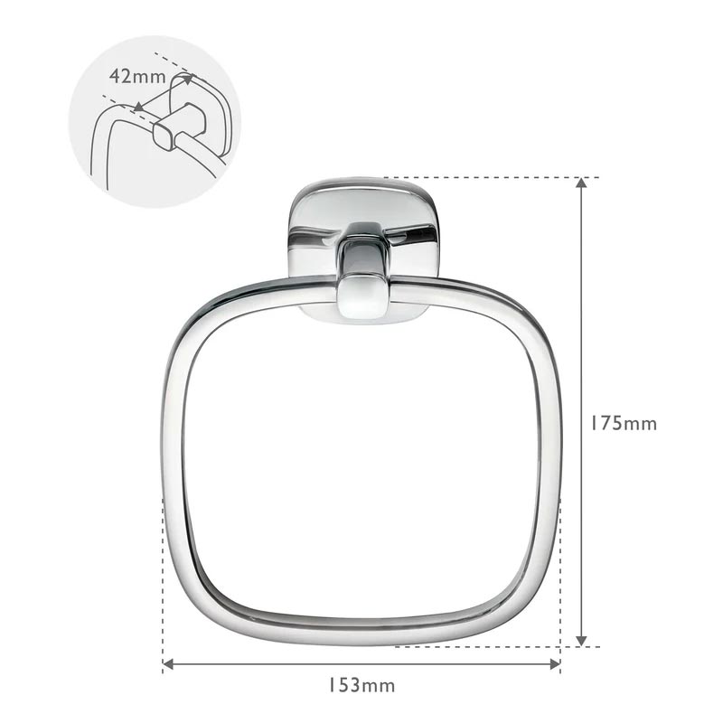 Burford Towel Ring - by Robert Welch