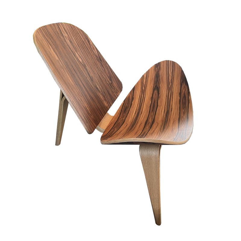 CH07 Shell lounge chair - rosewood - LE