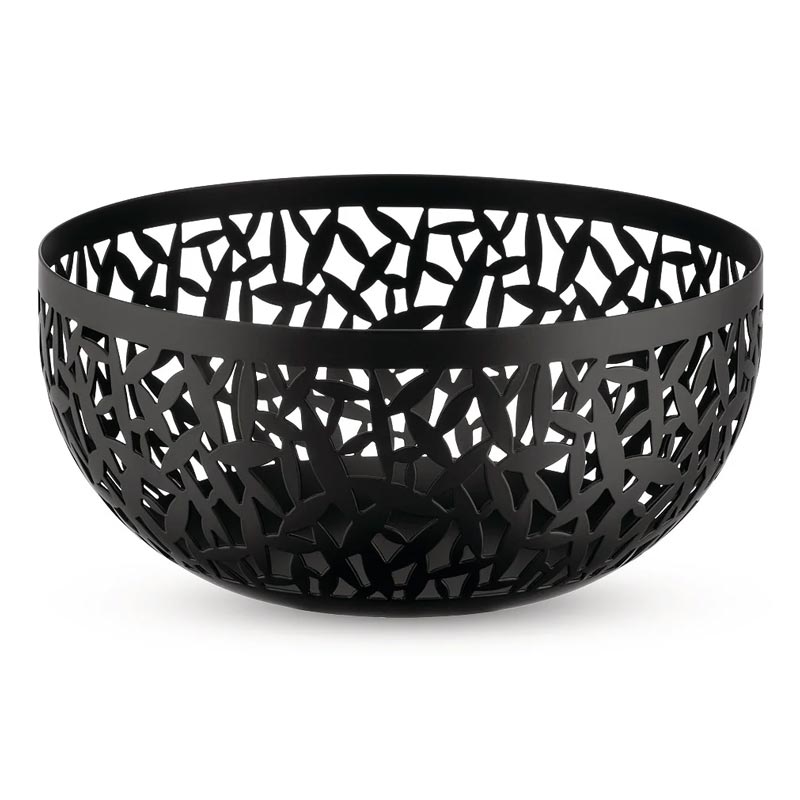 CACTUS! Fruit Bowl / Basket - 29cm, black - des. Marta Sansoni for Alessi