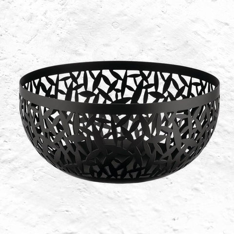 CACTUS! Fruit Bowl / Basket - 29cm, black - des. Marta Sansoni for Alessi