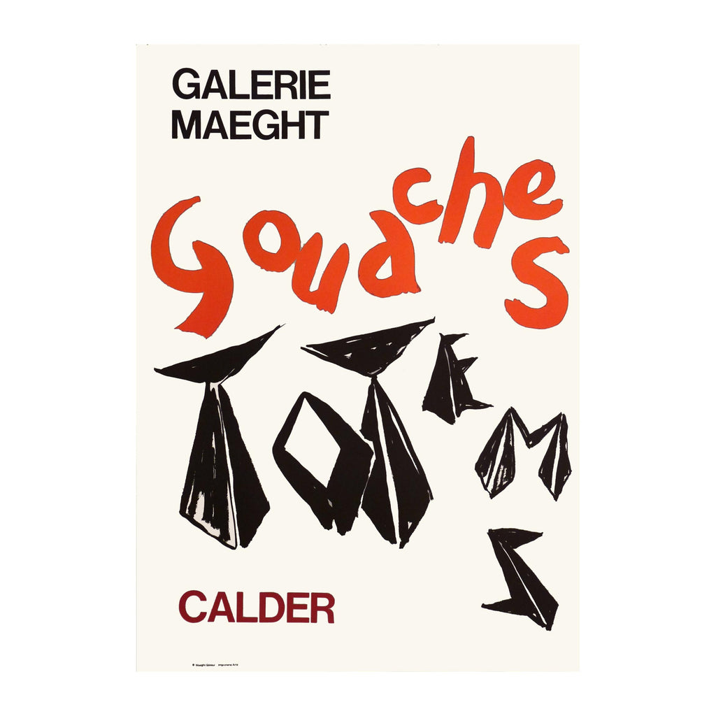 Gouaches and Totems poster by Alexander Calder