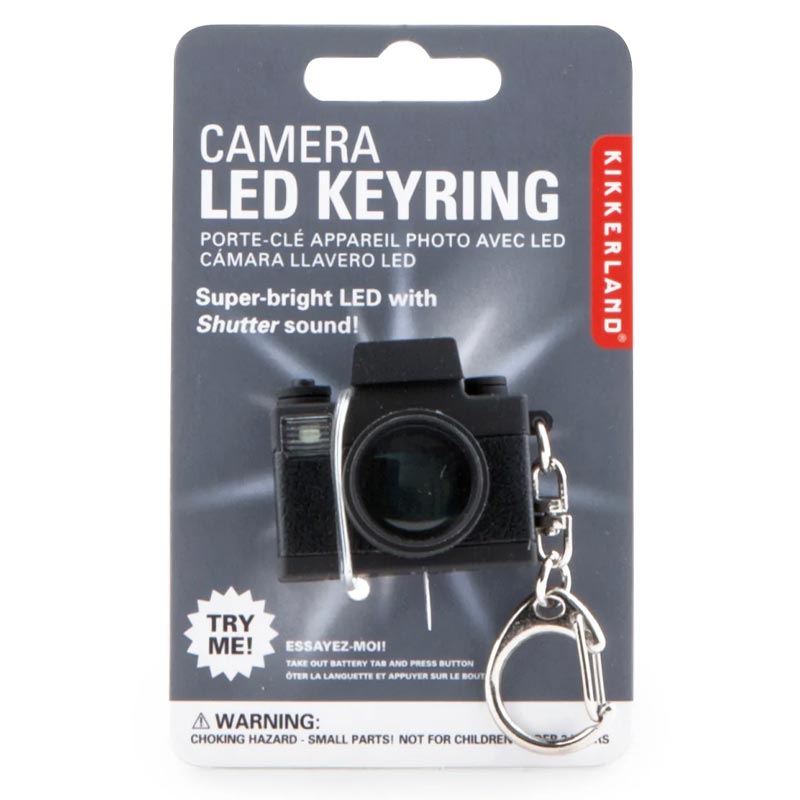 Camera LED Keyring by Kikkerland