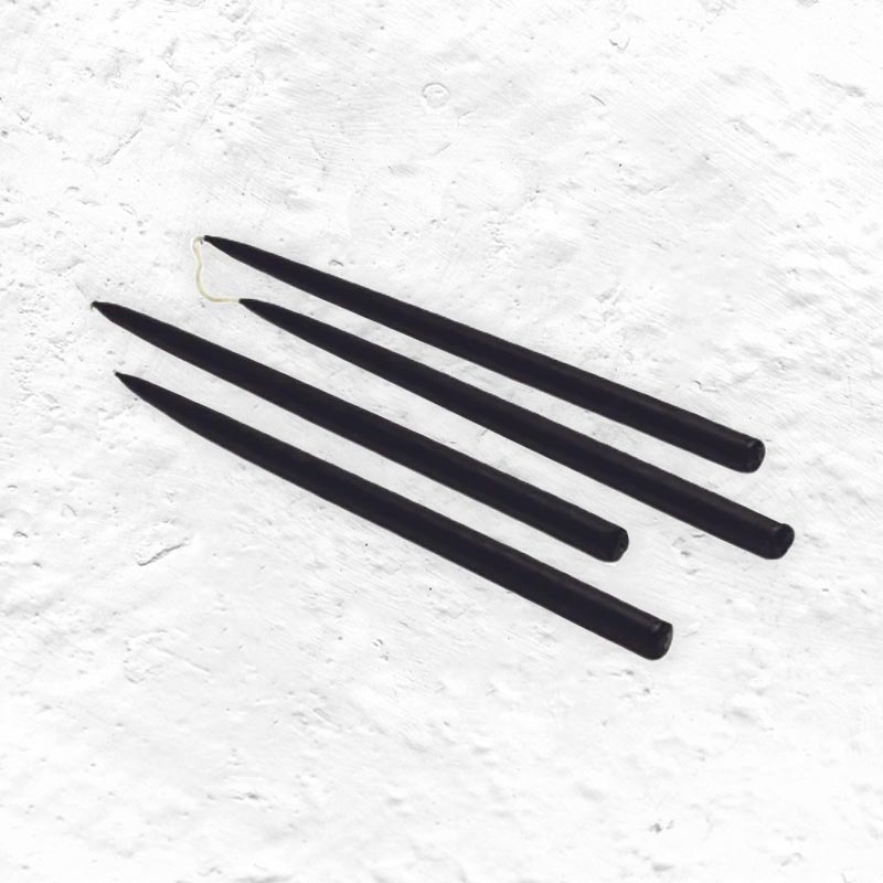 Candles for Gemini candleholder - pack of 4 - black