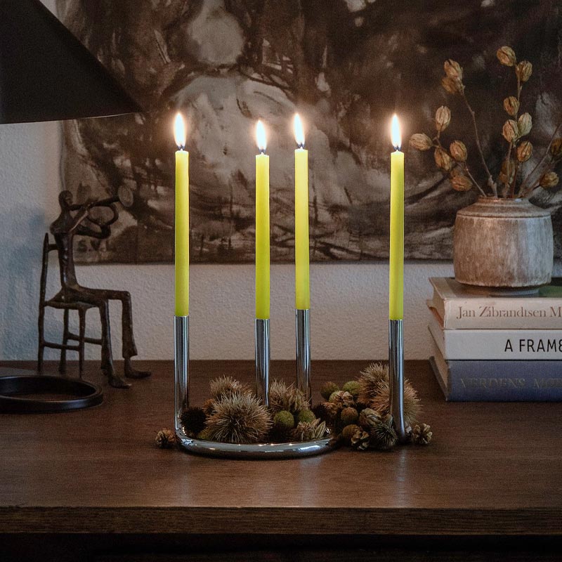 Gemini Candles - 4pc - Yellow - by Architectmade