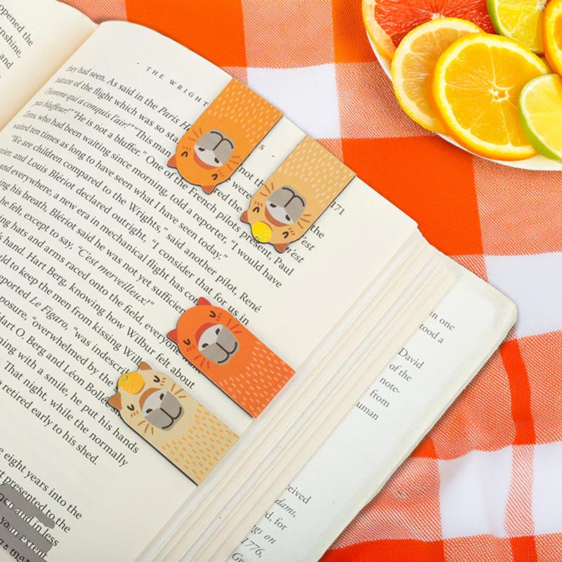 Capybara Magnetic Bookmarks, by Kikkerland